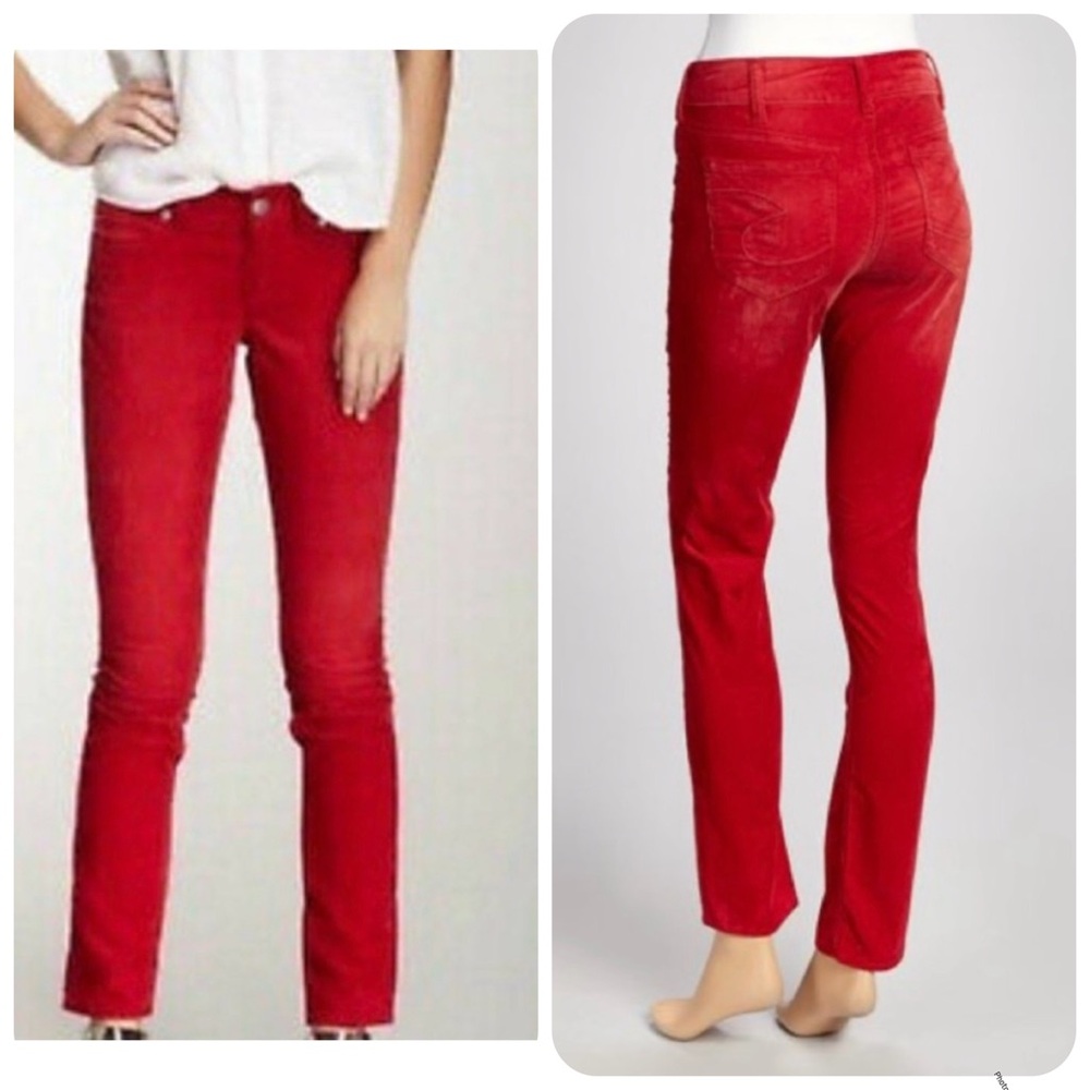 Silver Jeans Women's 31 Red Corduroy Skinny Jeans NEW WITH TAGS!